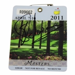 Charl Shwartzel Signed 2011 Masters Tournament SERIES Badge #R09662 JSA ALOA