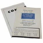 1948 & 1949 Los Angeles Open Golf Tournament Pairing Sheets