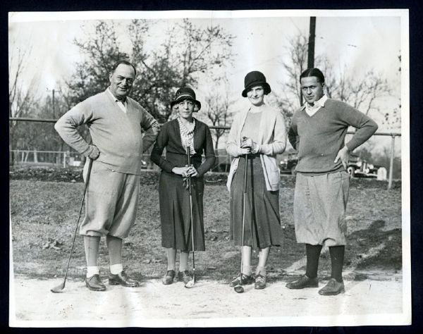 Bobby Jones - Wire Photo 12/8/31 - Rare Shot With His Father and  His Family