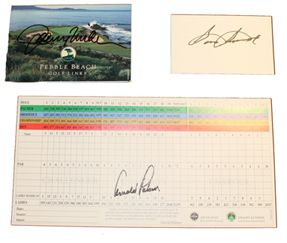 Misc Lot - Various Champions Autographs Arnold Palmer, Snead, Leonard +2-  JSA COA 