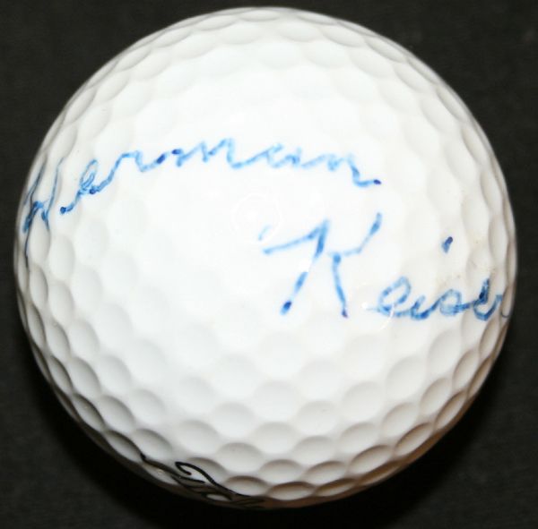 Herman Kaiser Autographed Golf Ball  JSA COA 