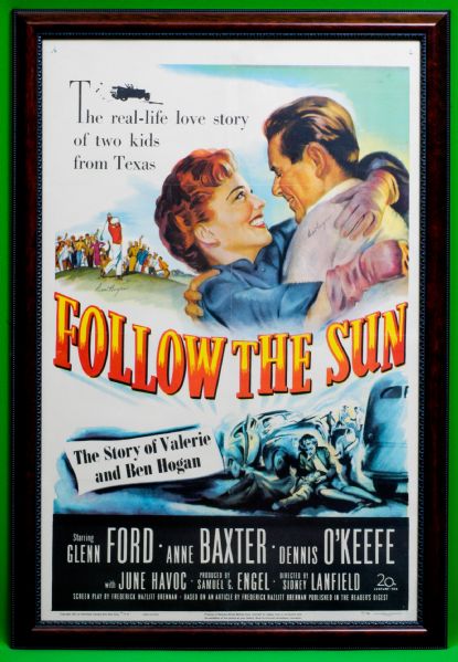 Ben Hogan Follow the Sun Movie Framed Poster