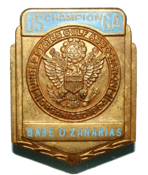 1949 Babe Zaharias US Open Champion's Contestants Pin 