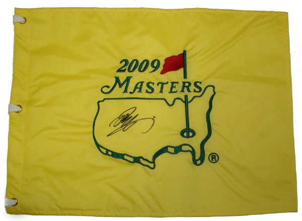 Ryo Ishikawa Autographed 2009 Masters Flag