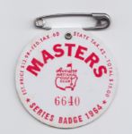 1964 Masters Badge Arnold Palmer Victory