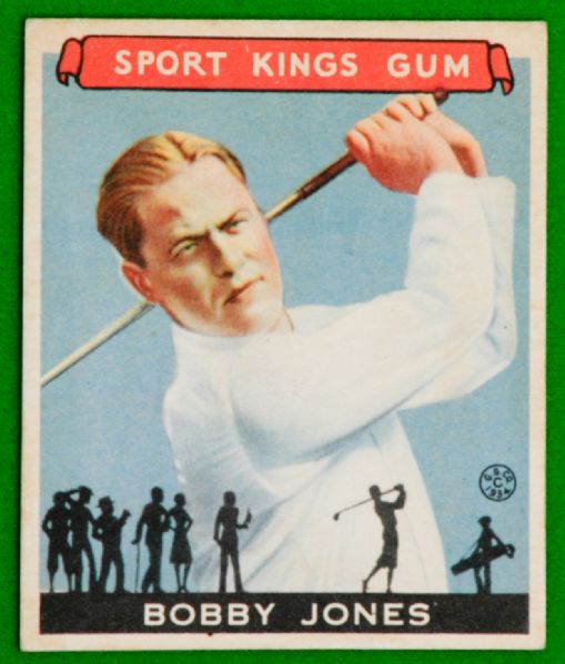 Bobby Jones 1933 Goudey Sport Kings #38   EX-MT
