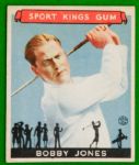 Bobby Jones 1933 Goudey Sport Kings #38   EX-MT