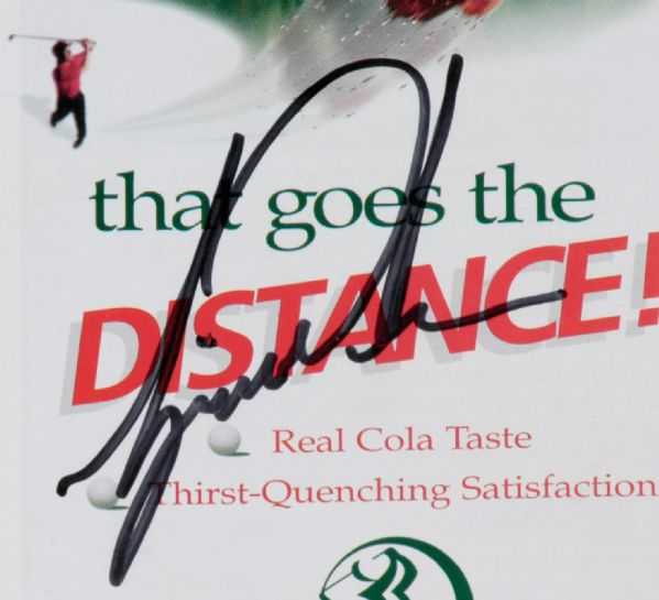 Tiger Woods Bold Autograph on Spectator Guide