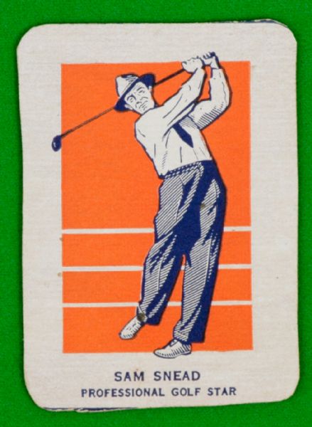 1952 Wheaties Card Sam Snead - Action
