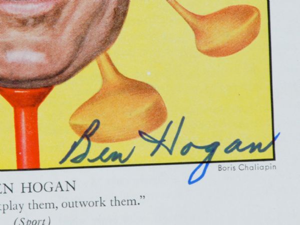 Ben Hogan Autographed 1953 Time Magazine