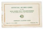 1935 US Open Scorecard