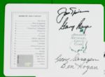 Augusta National Scorecard Autographed by Jack Nicklaus, Gary Player, Gene Sarazen, and Ben Hogan