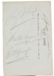 Postcard signed by Bobby Jones (twice), Walter Hagen, Ralph Guldahl, & Ray Floyd