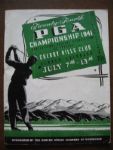 1941 PGA Championship Program signed By Craig Wood , Vic Ghezzi (1941 Champion) ++