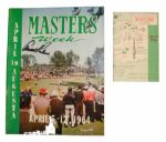 1964 Masters Week w/Arnold Palmer autograph /1964 Masters Spec Guide JSA COA 