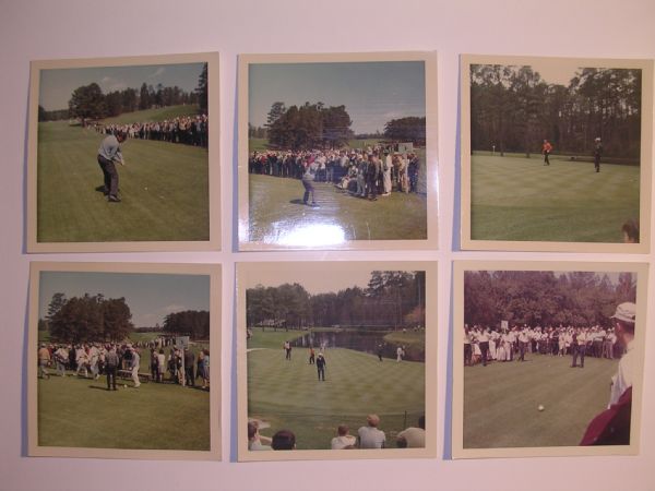 Great Lot of Candid Pictures from the 1966 Masters - Hogan, Palmer, Nicklaus, Snead Etc