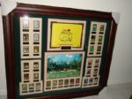 Shadowboxed Awesome 33 Masters Champions Framed Piece With TIGER UDA Masters Flag