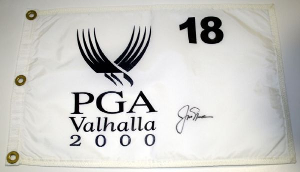 Jack Nicklaus Autographed 2000 PGA Champion - Valhalla Pin Flag JSA COA