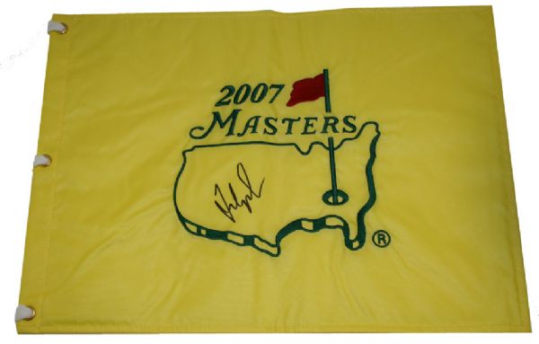 Fred Couples Autographed  Masters Pin Flag  JSA COA