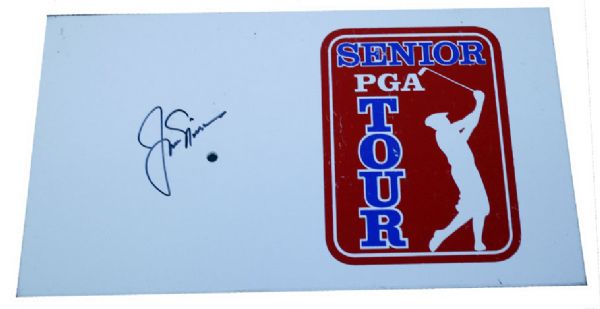 Jack Nicklaus Autographed Senior PGA Tour Tee Marker   JSA COA