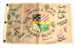 2000 US Open Pebble Beach  Flag signed by 29 Champions JSA COA 