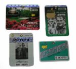 Lot of 4 VIP Masters Badges - Tiger Woods Years