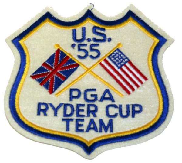 1955 Ryder Cup Package W/Team Crest Patch, Photo, Course Map & Pairing Sheet