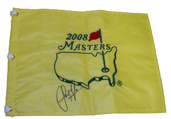 Sandy Lyle signed Masters flag JSA COA