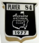 1977 Masters Players Badge #84 - Gay Brewers Personal Badge - Tom Watson Wins