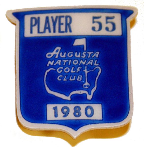 1980 Masters Players Badge #55 - Gay Brewer's Personal Badge