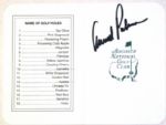 Arnold Palmer Autographed Masters Scorecard  JSA COA 