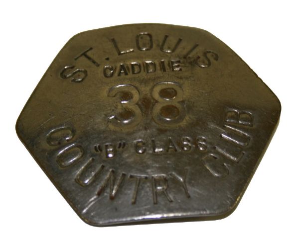 Vintage Metal St Louis Caddy Badge #38