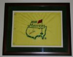 Arnold Palmer Auotgraphed 2000 Framed Masters Flag  JSA COA 
