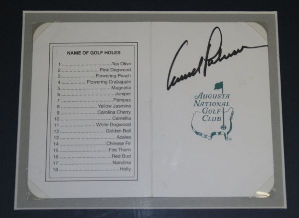 Ben Hogan/Arnold Palmer Autographed  JSA COA Scorecards w/Framed 16x20 Photograph