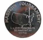 Lloyd Mangrum 1940 Masters Runner-Up SILVER  Medal  NEW MEDAL PLEASE READ! With Letter From Family!