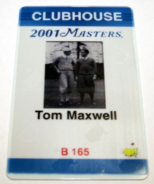 2001 Clubhouse Members Masters Badge