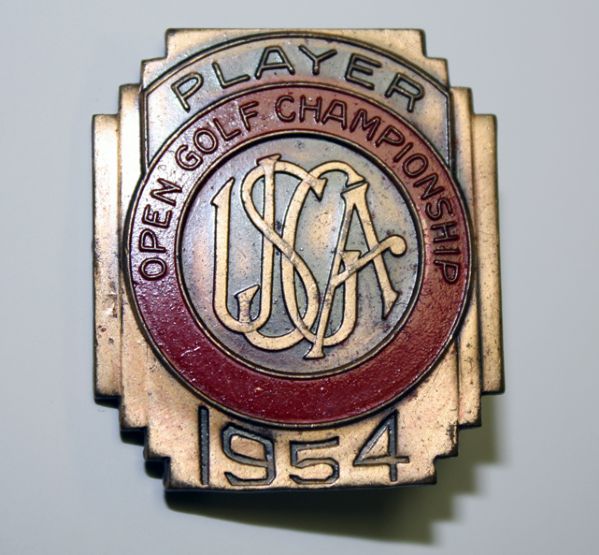 Lloyd Mangrum's 1954 US Open Contestants Pin
