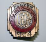 Lloyd Mangrums 1954 US Open Contestants Pin