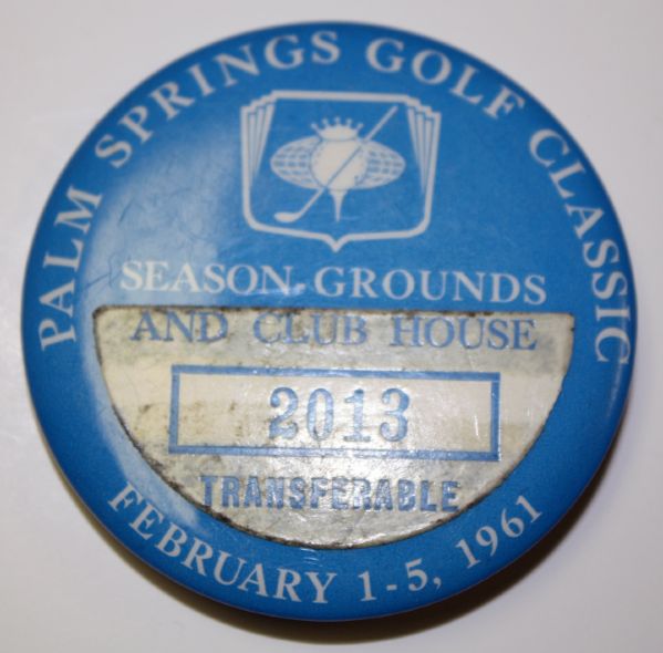 Lloyd Mangrum's Palm Springs Golf Classic 1961 Grounds / Clubhouse Pin
