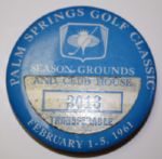 Lloyd Mangrums Palm Springs Golf Classic 1961 Grounds / Clubhouse Pin