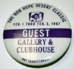 Lloyd Mangrums The Bob Hope Desert Classic 1967 Guest Pin