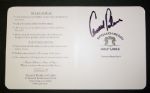 Arnold Palmer signed Monarch Beach Golf Course Score Card