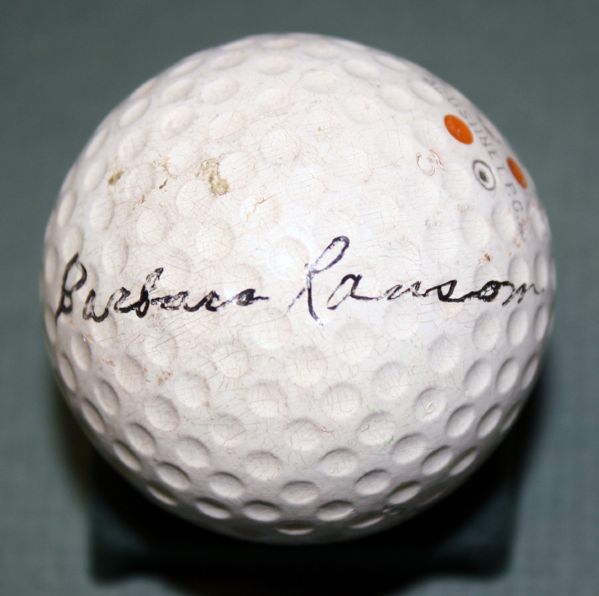 Barbrara Ransom 1938 Signed Golfball
