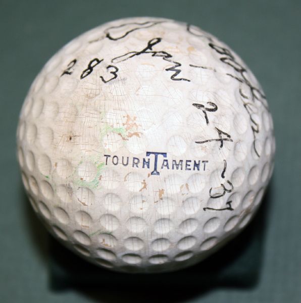 Harry Lighthorse Cooper Vintage 1937 signed Golfball FULL JSA COa