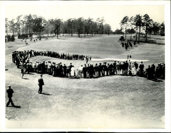 Bobby Jones  at the 1937 Masters Wire Photo (Dated 4/2/1937)