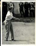 Byron Nelson in the sand trap off the 7th Green. Wire photo - 5/26/1937