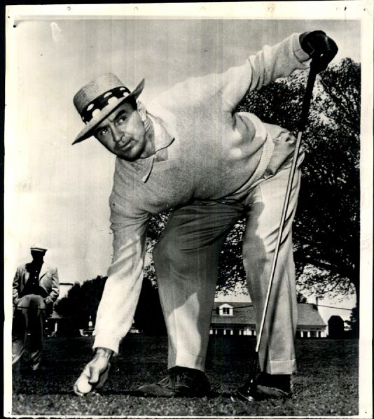 Sam Snead at the Masters Tournament. Wire Photo - 4/6/1950