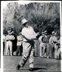 Sam Snead Drives off the Fifth Tee at the Masters Wire Photo - 4/6/1960