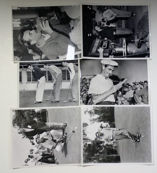 Lot of 10 Wire Photos with Lloyd Mangrum and others