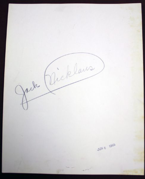 7-6-1965 Jack Nicklaus 8x10 Wire Photos